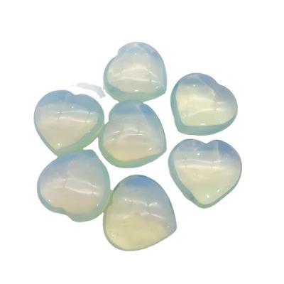 China China Competitive Price High Quality Fashion Accessories 3cm Eco-friendly White Opalite Heart for sale