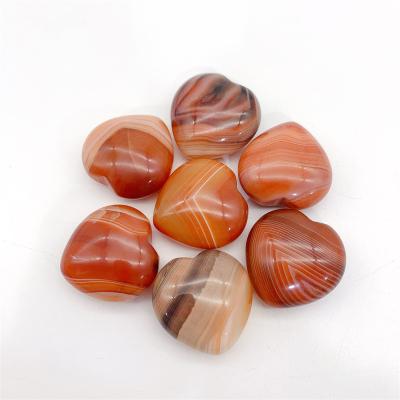 China China high quality low price wholesale 30mm popular healing crystals love natural gemstone sardonys hearts for gift for sale