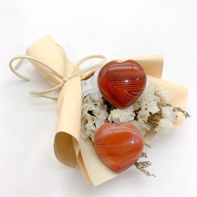 China 30 mm sardonys high standard modern heart Crystal Heart For small size red decoration from China for sale