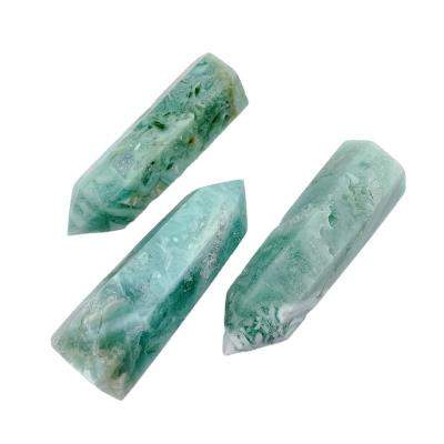 China China high quality hot selling natural stone tower chalcedony crystal point for decoration for sale