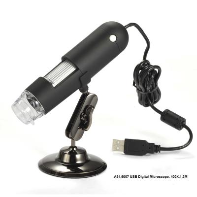 China 1.3 Mega Pixels Digital Optical Microscope 20x - 400x A34.5007 1.3M USB2.0 Digital Microscope for sale