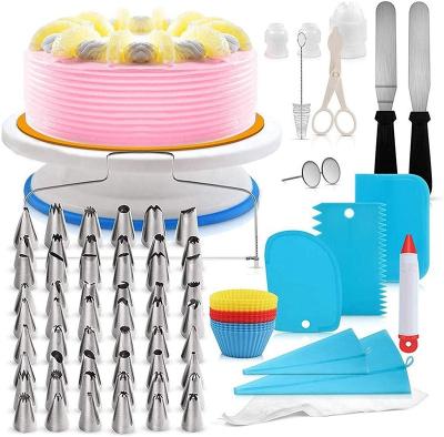 China Sustainable Amazon Hot Selling 106 Pcs Set Cake Cookies Pastry Tools Cake Decorating Kit Tools for sale