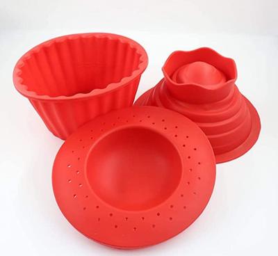 China Sustainable 3 Pack Giant Cupcake Pan Pan Of Extra Large Cake Decorating Supplies Muffin Liner Cups for sale