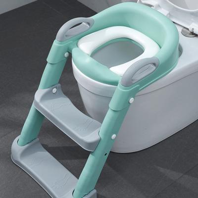 China Easy Install Easy Install Potty Training Child Toilet Seat with Ladder Chair, Best Selling Cute Baby Child Potty Training Seat with Anti-Slip Pads for sale