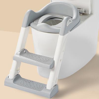 China Wholesale 2021 New Baby Potty Training Baby Potty Seat With Step Stool Ladder, Baby Toddler Plastic Adjustable Potty With Ladder for sale