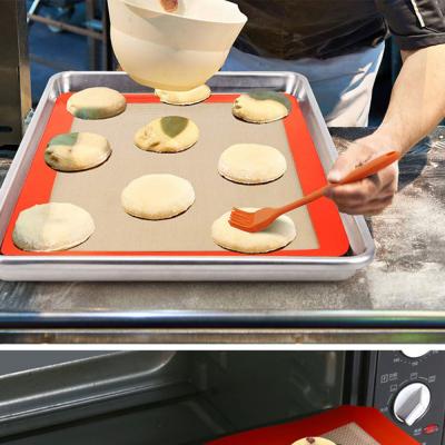 China Viable Pastry Mat Macaron Bake Silicone Bbq Mat Baking Mat Viable Kitchen Heat Resistant Silicone for sale