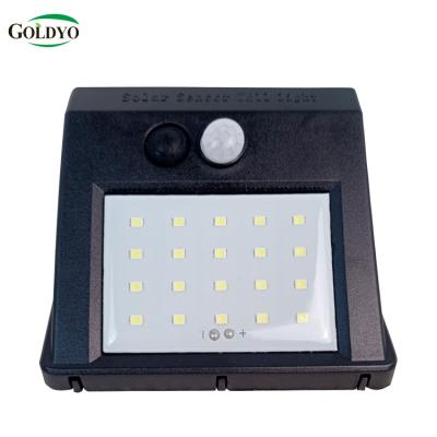 China GOLDYO garden all wall outdoor solar light ip65 led light outdoor motion sensor solar garden lights for sale