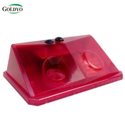 China Residential and garden GOLDYO all solar sensor outdoor solar powered alarm system ip65 solar alarm for sale