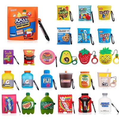 China Lightweight Hot Sale Headphone Accessories Designers Cover Candy Food Case For Air 1/2 for sale