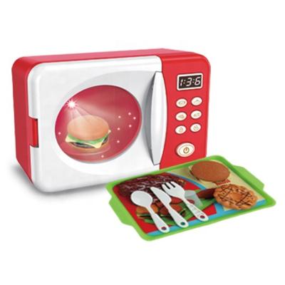 China Non-Toxic Kitchen Microwave Oven Kids Cooking Pretend Toddler Play House Toys for sale