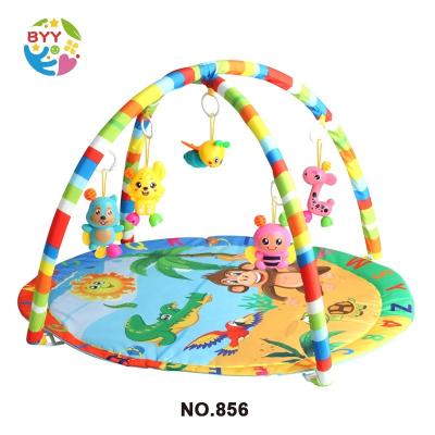 China Wholesales Non-Toxic Natural Activity Cotton Foldable Baby Play Gym Toys With Baby Teething Toys. for sale