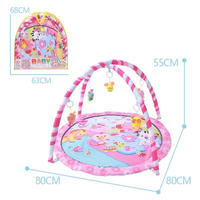 China Music and Lights Hot Sell Newborn Baby Comfortable Infant Indoor Care Baby Gyms Play Gym Mat Play Crawling Blanket for sale