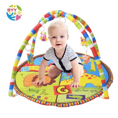 China Hot Selling High Quality Fitness Multifunctional Pendant Frame Baby Music and Lights Low Price Animal Crawling Mat for sale