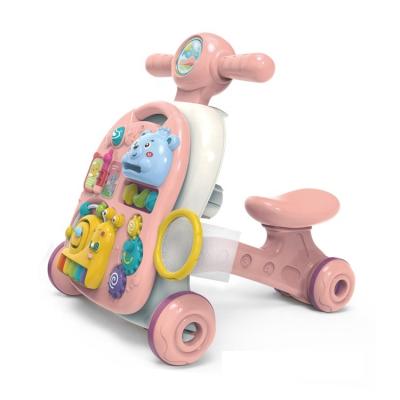 China Music and Lights Learn 4 in 1 Baby Walker Sit to Hold Activity Walker Toddlers Musical Fun Toys Kids Table with Lights for sale