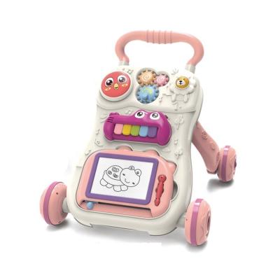 China New Popular Multifunctional Music and Lights Toddler Learning Walker Musical Toy Baby Walker Educational Activity for sale