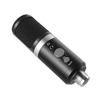 China Newest Design High Quality Sound Usb Handheld Podcast Professional Condenser Microphone Recording Microphone With Mute for sale