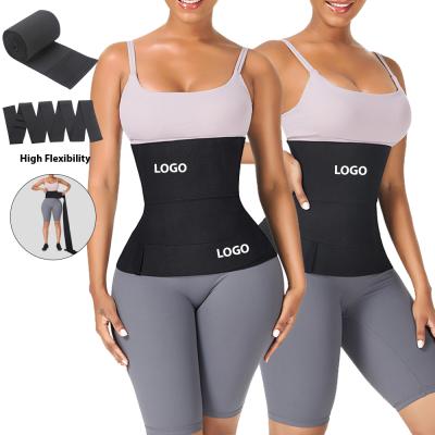 China 2021 Adjustable Private Label Belt Latex Belly Wrap Antibacterial Provides Slimming Bariatric Stomach Compression Waist Trainer Shaper for sale