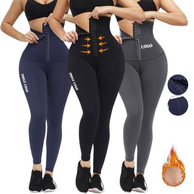 China OEM Design Waist Trainer Leggings Butt Lifting Leg Trimming Tummy Control Yoga Pants Gaiters Breathable High Fitness for sale