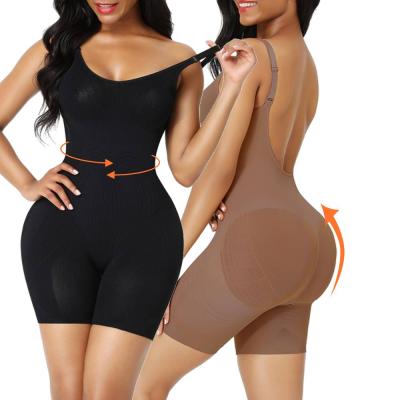 China 2021 Antibacterial Full Body Shaper Combination Breast Lift Butt Lifter Shorts Tummy Control Slimming Waist Shapers Seamless for sale