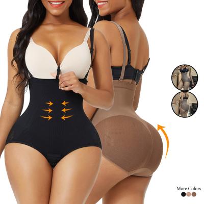 China High Waist Good Quality Breathable Seamless Plus Size Jumpsuit Fitness Shapewear For Women Tummy Control Shapers for sale