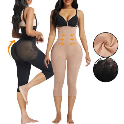 China 2021 Free Sample Breathable Women Tummy Control Shapewear Thigh Slimming Butt Lifter With Adjustable Straps Body Shaper for sale