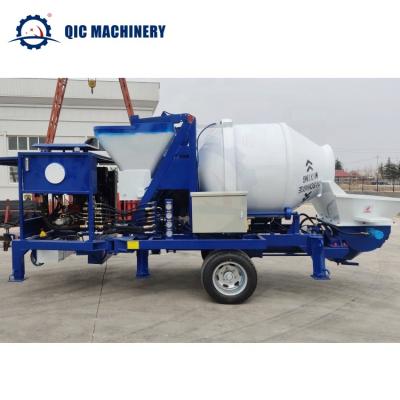 China Factory Price Newest Mini Diesel Cement Construction Mixer With Pump Concrete For Sale for sale