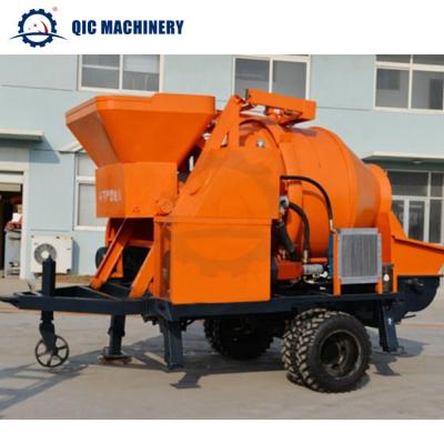 China Factory Price Mini Concrete Pump Diesel Engine Electric Concrete Mixer With Pump on sale for sale