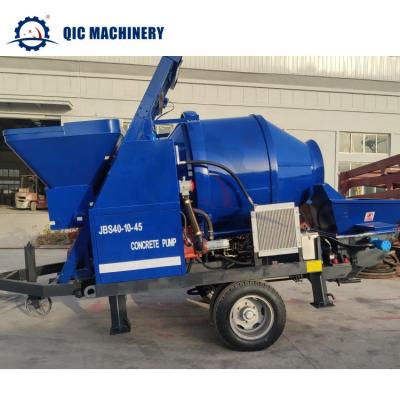 China 0m3/h Concrete Mixer Pump Flexible Tubes Small Concrete Pump  3800*1850*2230mm for sale