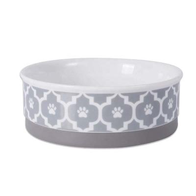 China Factory Direct Selling OEM Viable Ceramic Dog Bowl Custom Pet Food Water Feeder Bowl For Dogs Cats for sale