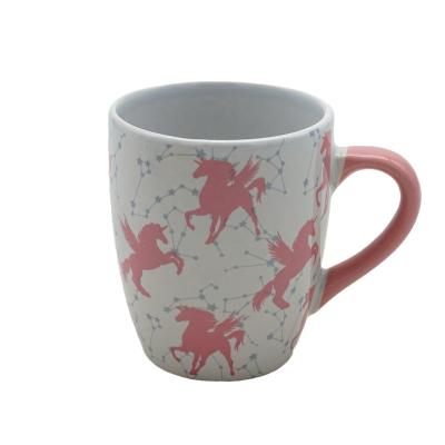 China Sustainable Creative High Quality Pink Constellation Coffee Cup Office Home Beverage Milk Water Cup Custom for sale