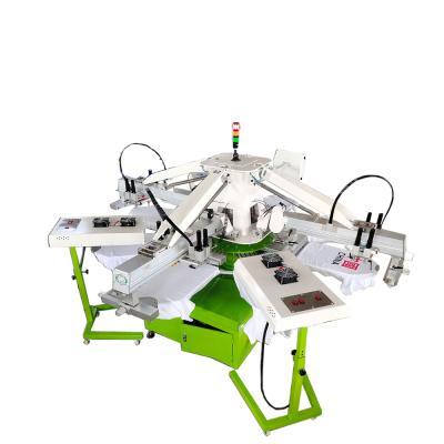 China T Shirt Printing China Manufacturer 3 Color 8 Stations Automatic Screen Printing Machine With High Productivity for sale