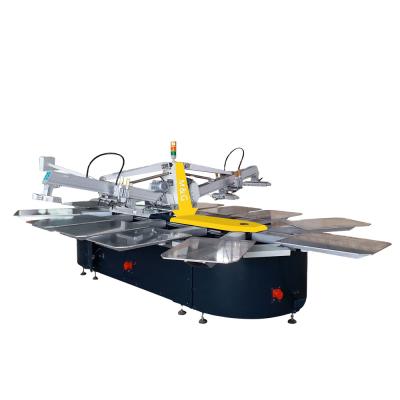 China Automatic Oval T-shirt 2 Color 12 Station Screen Printing Machine Italian Style High Precision And Quality for sale