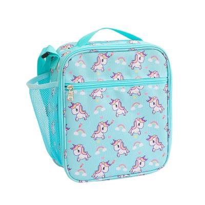 China Unicorn Design Insulation Bag Girls Soft Bag Mini Kids Lunch Box Factory Wholesale Insulation High Quality New To School Tote Bag for sale