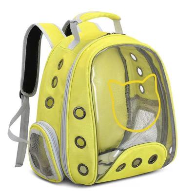 China Factory direct sale outdoor multi-color portable portable breathable transparent backpack pet cat bag space capsule viable for sale