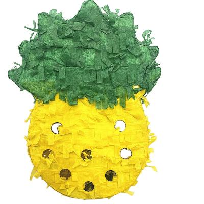 China New Paper Design Customize Colorful Pinata For Birthday Party Mini Pineapple Pinata Decoration for sale