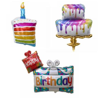 China New Design Big Cake Balloons Foil And Foil Candle Balloons Kids Birthday Decoration Foil Balloons for sale