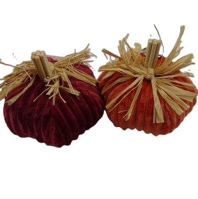 China Fashional Fabric Decoration Pumpkin Toy Decoration For Halloween Decoration for sale