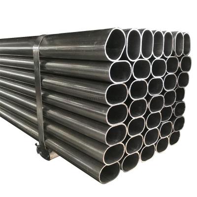 China Fluid Pipe Non-Alloy Special Shaped welded Steel Pipe/Tube Oval Carbon Steel Pipe Fence for Construction Structure for sale