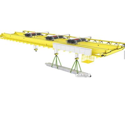 China Double Girder Overhead Bridge Crane 30 Ton 60 Ton Europe Type Reasonable for sale