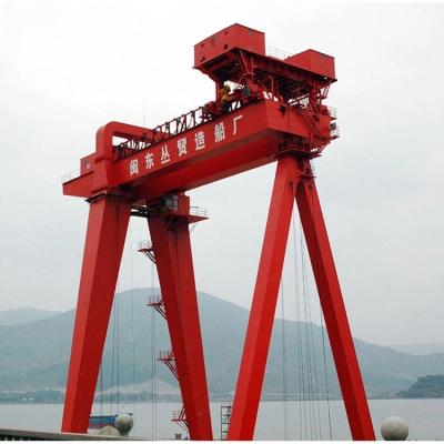 China Double Beam Gantry Crane  By Mobile Electric Trolley 90 T Cabin Or Remote Control for sale