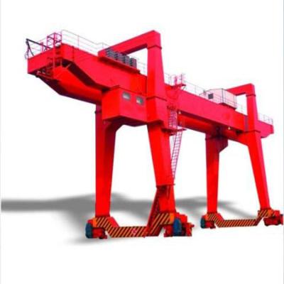 China Rail Mobile Double Girder Gantry Crane /  Electric 80ton 50 Ton Gantry Crane for sale