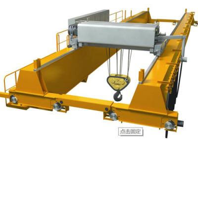 China 250 Ton Double Girder Overhead Crane / Rail Double Beam Crane Emergency Stop for sale