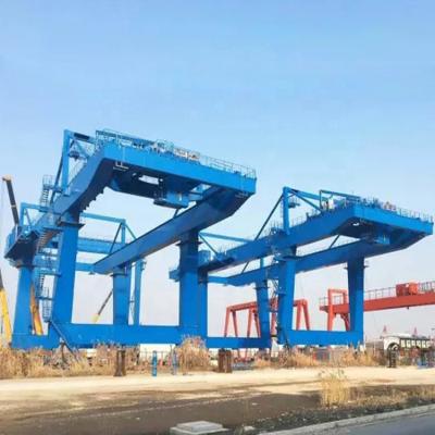 China De toren bevestigde Mobiele van de het Hijstoestelhaven van de Containerkraan Elektrische de Scheepswerf Openlucht Lange Spanwijdte Te koop