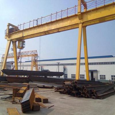 China 50T Double Girder Gantry Crane Electric Hoist Outdoor Rail Mounted 380V for sale