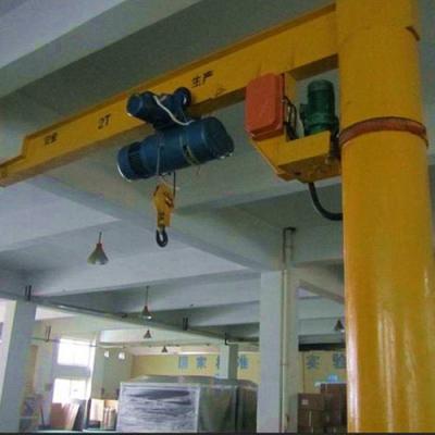 China Drawing Customized Pillar Hoist Small Jib Crane Use In Workshop Plant for sale