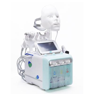 China 6 In1 Multifunctional Dermabrasion Diamond Ultrasonic Hydro Facial Machine Exfoliators H2 O2 Water Peel for sale