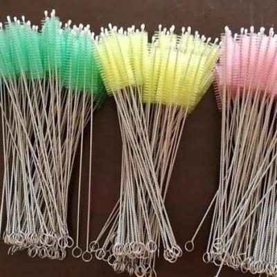 China Sustainable Drinking Stainless Steel 304 Pipe Straw Wash Brush for sale