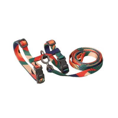 China Orange and Gray Custom Designed Cat Harness and Leash for Walking Cat Rope for sale