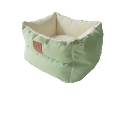 China Removable and Washable Seat Belt Passenger Cat Dog Nest Viable Artifact Car Cushion Cage Car Aomori Nest Pet Seat for sale