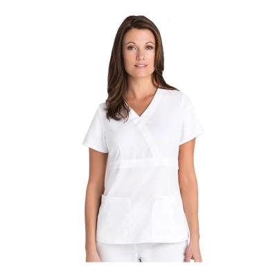 China Fluid Manufacturers Use Medical Or Hospital Resistance White Cotton Fitted Modern Scrubs Uniform For Healthy Center for sale